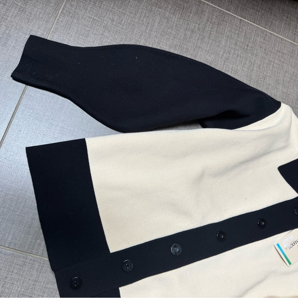 Scotch & Soda Black and Cream Cardigan - Picture 2 of 14